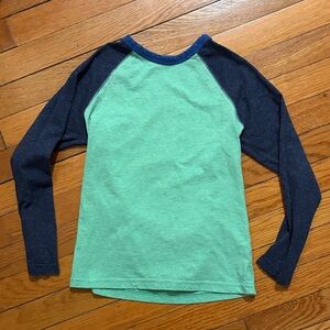 Primary kids heathered long sleeve baseball tee 8-9
